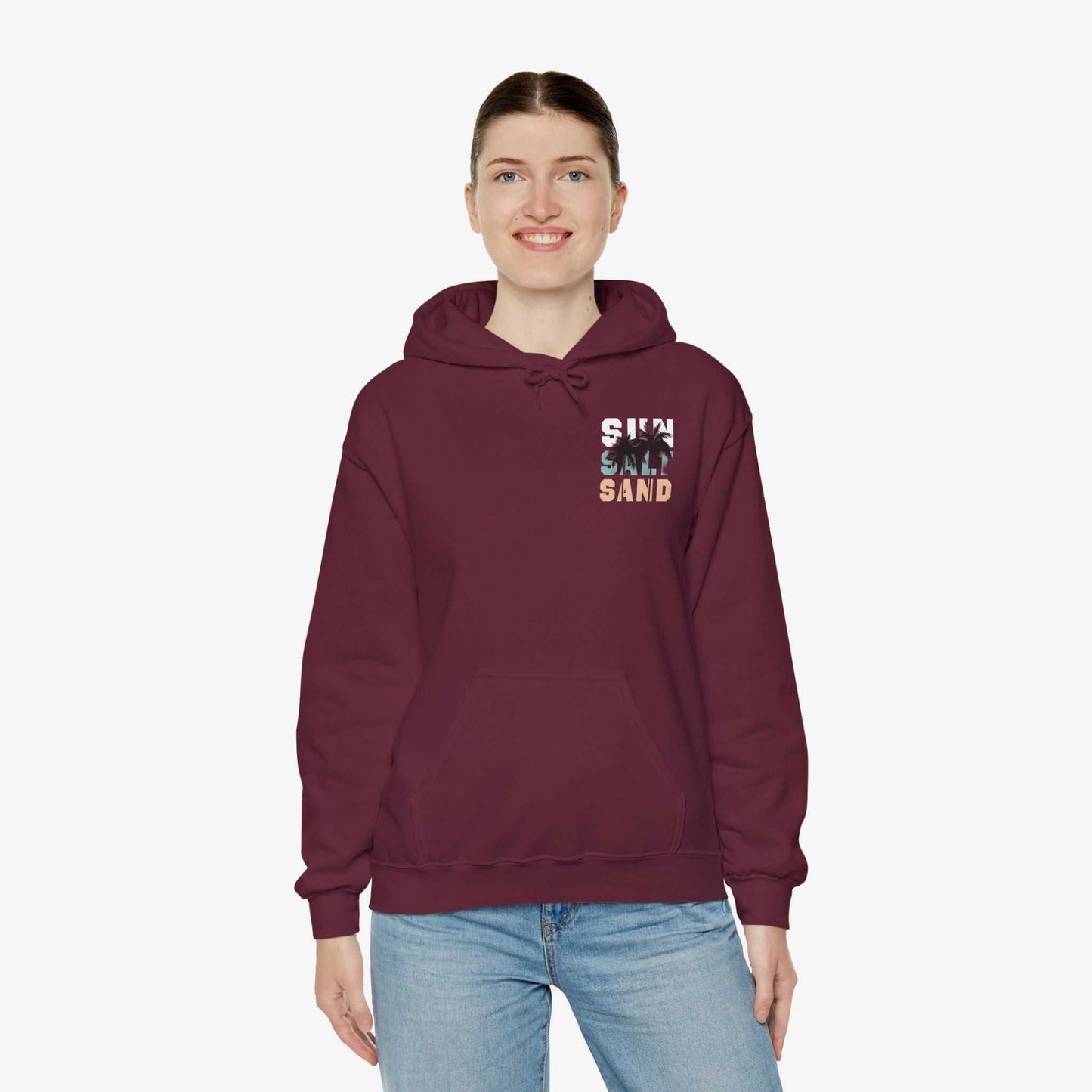 Santa Monica Surf Hoodie with Palm Tree Design