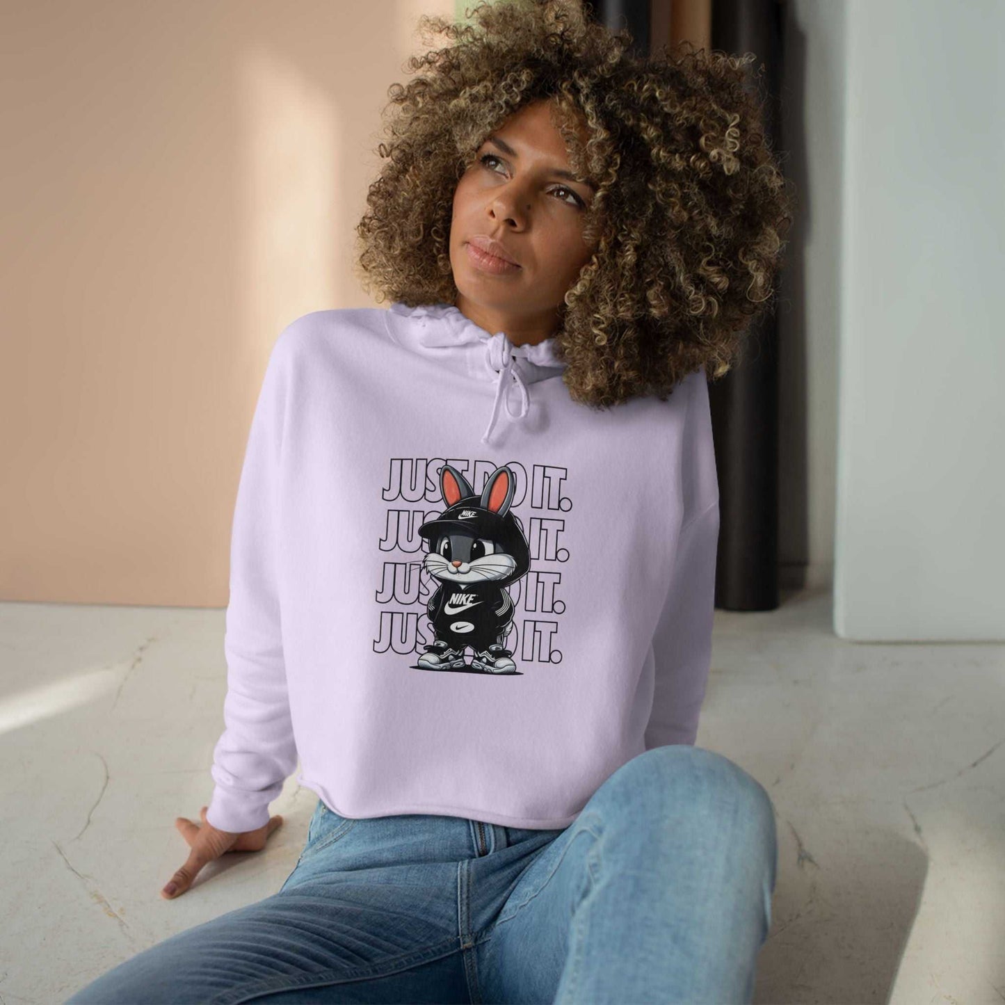 Just Do It Crop Hoodie