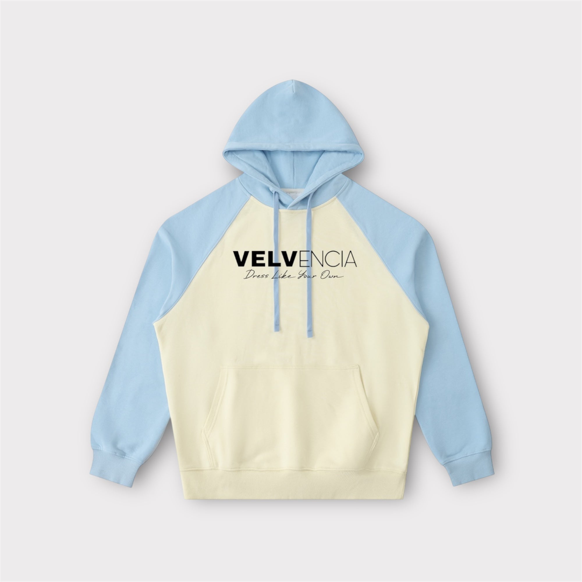 Color-Block Raglan Sleeve Hoodie
