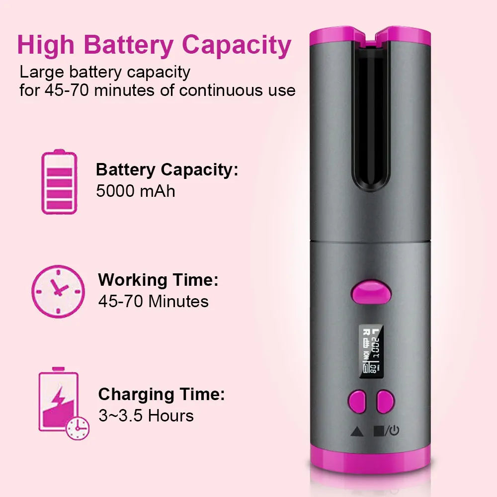 Cordless Automatic Hair Curler