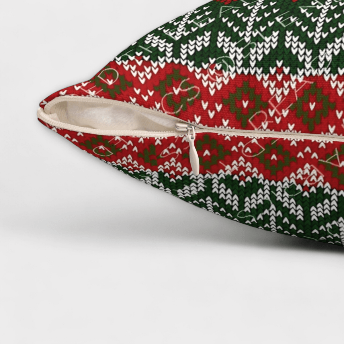 Christmas Spun Polyester Square Pillow All Over PrintBedBedding