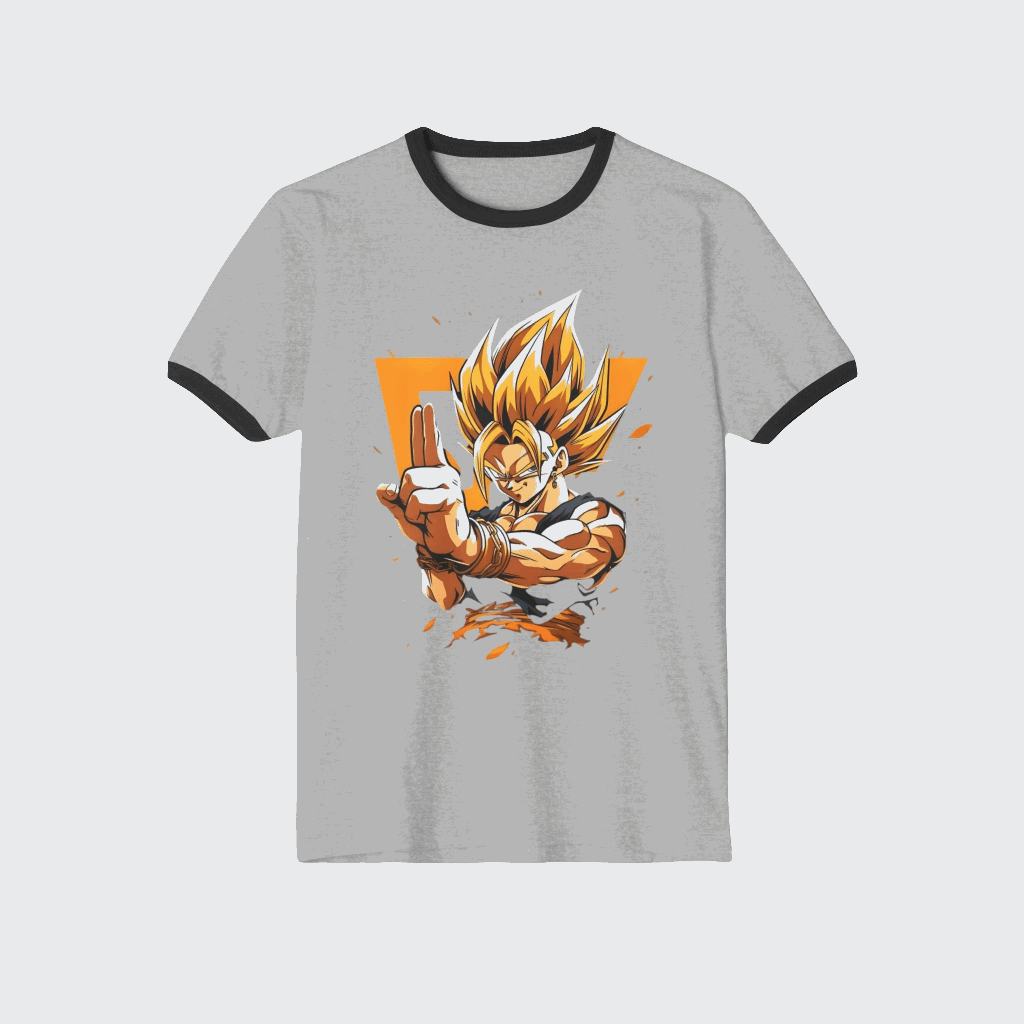 Custom T-Shirt Goku CottonCrew neckDTG