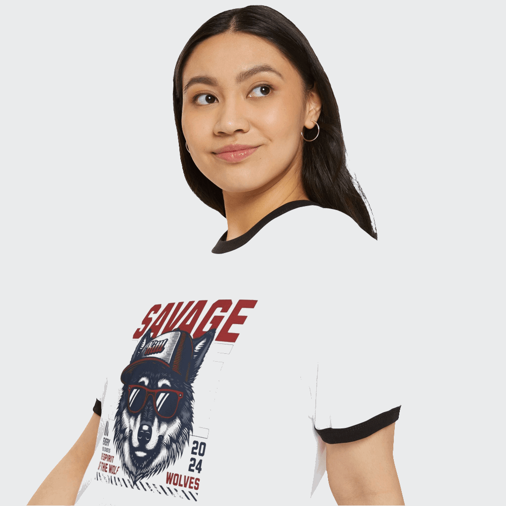 Custom T-Shirt Savage Design CottonCrew neckDTG