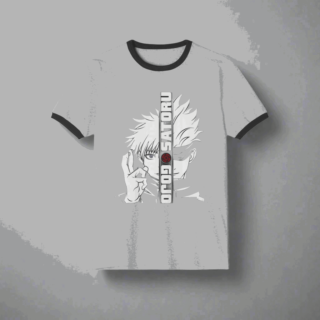 GOJO SATORU Ringer T-Shirt CottonCrew neckDTG