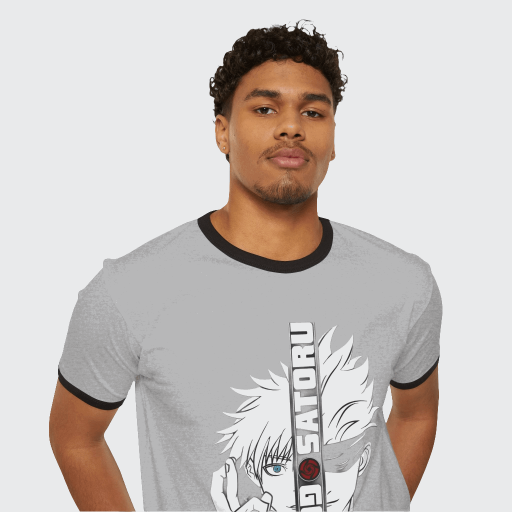 GOJO SATORU Ringer T-Shirt CottonCrew neckDTG