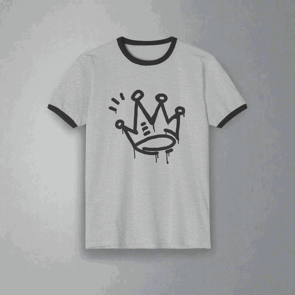 King crown T-Shirt CottonCrew neckDTG