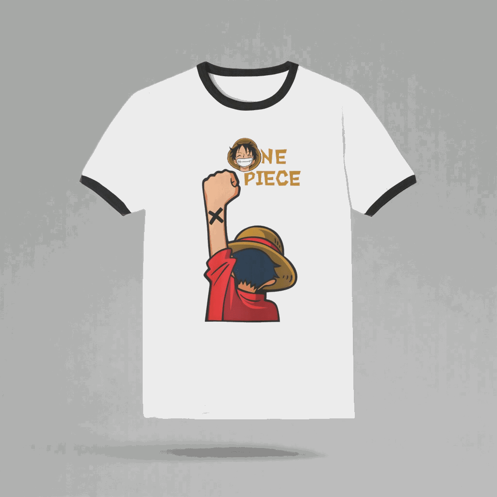 Luffy Custom T-Shirt CottonCrew neckDTG