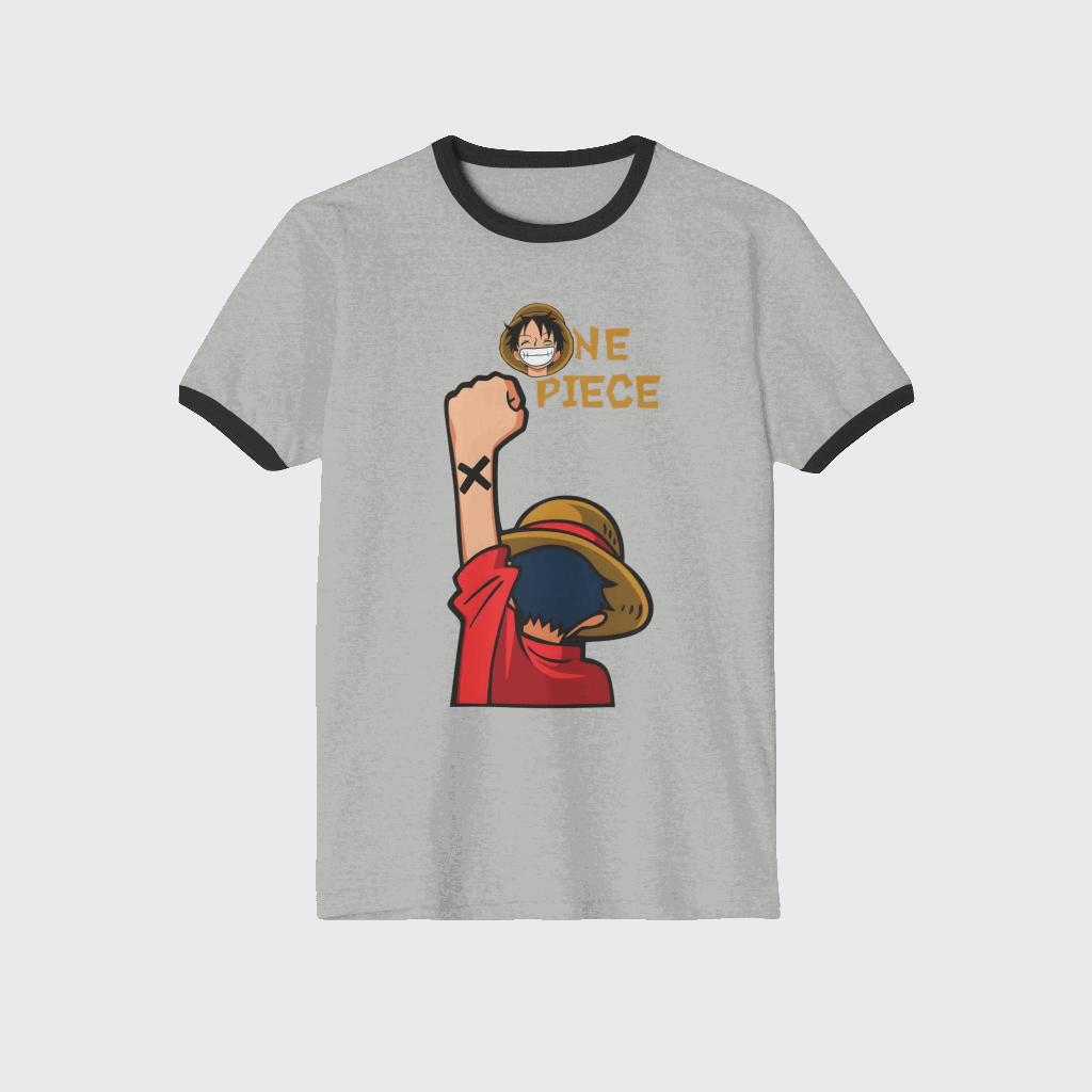 Luffy Custom T-Shirt CottonCrew neckDTG