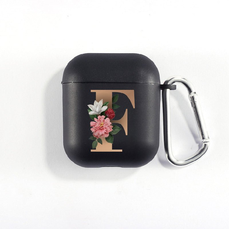 Matte Black Alphabet Airpods Case 2nd generation coverAirpods coversCases