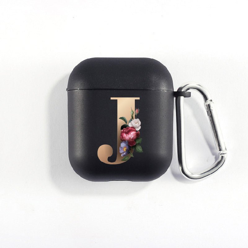 Matte Black Alphabet Airpods Case 2nd generation coverAirpods coversCases