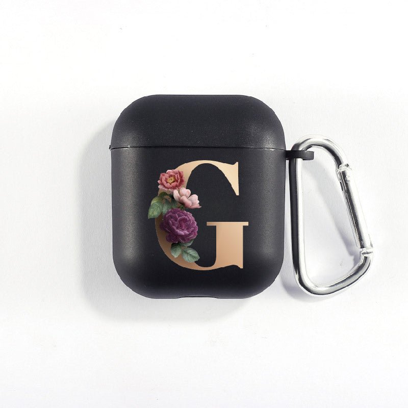 Matte Black Alphabet Airpods Case 2nd generation coverAirpods coversCases