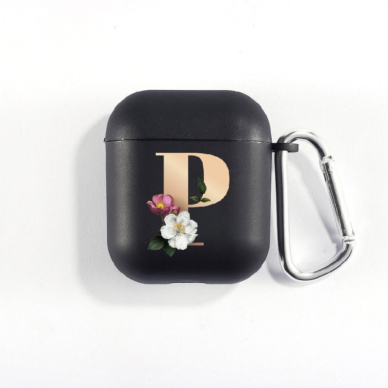 Matte Black Alphabet Airpods Case 2nd generation coverAirpods coversCases