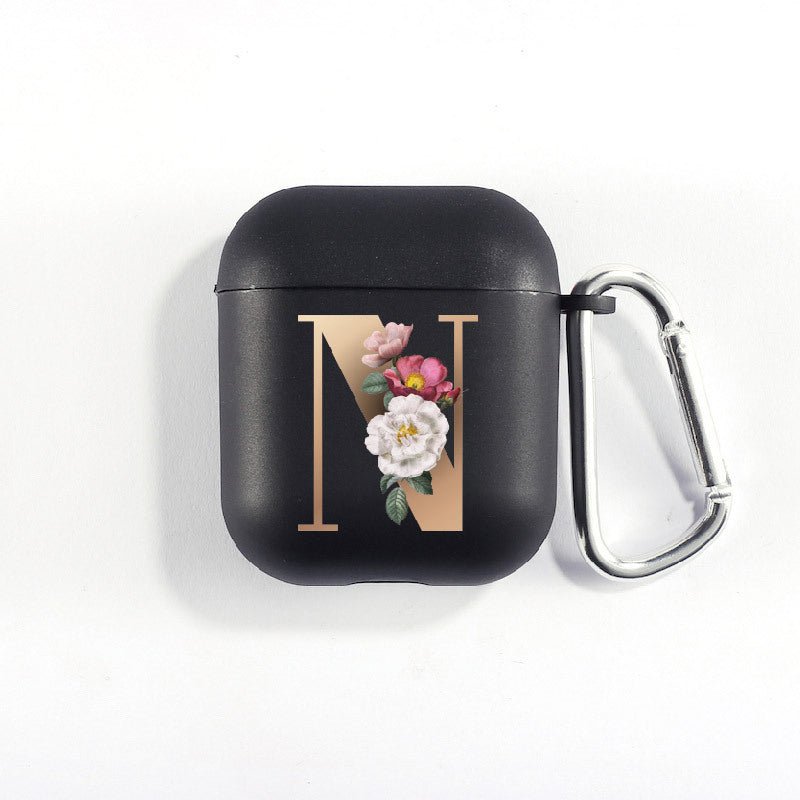 Matte Black Alphabet Airpods Case 2nd generation coverAirpods coversCases