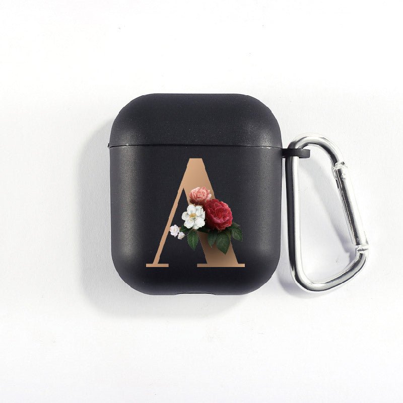 Matte Black Alphabet Airpods Case 2nd generation coverAirpods coversCases