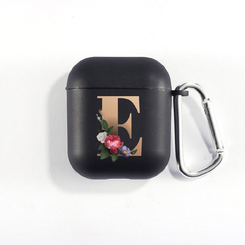 Matte Black Alphabet Airpods Case 2nd generation coverAirpods coversCases