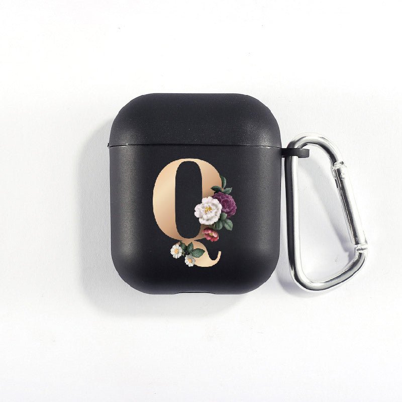 Matte Black Alphabet Airpods Case 2nd generation coverAirpods coversCases