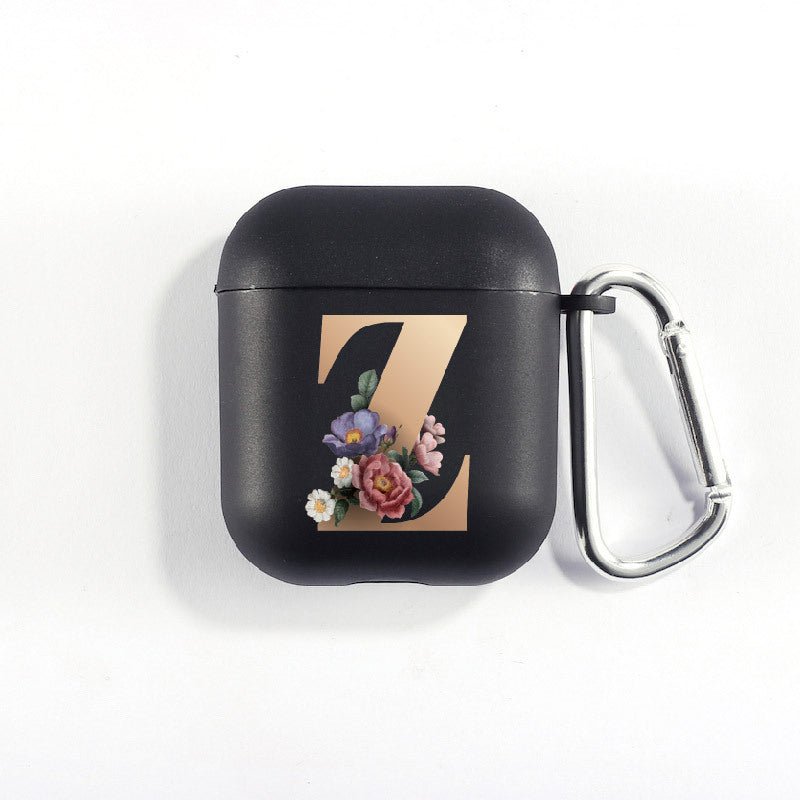 Matte Black Alphabet Airpods Case 2nd generation coverAirpods coversCases