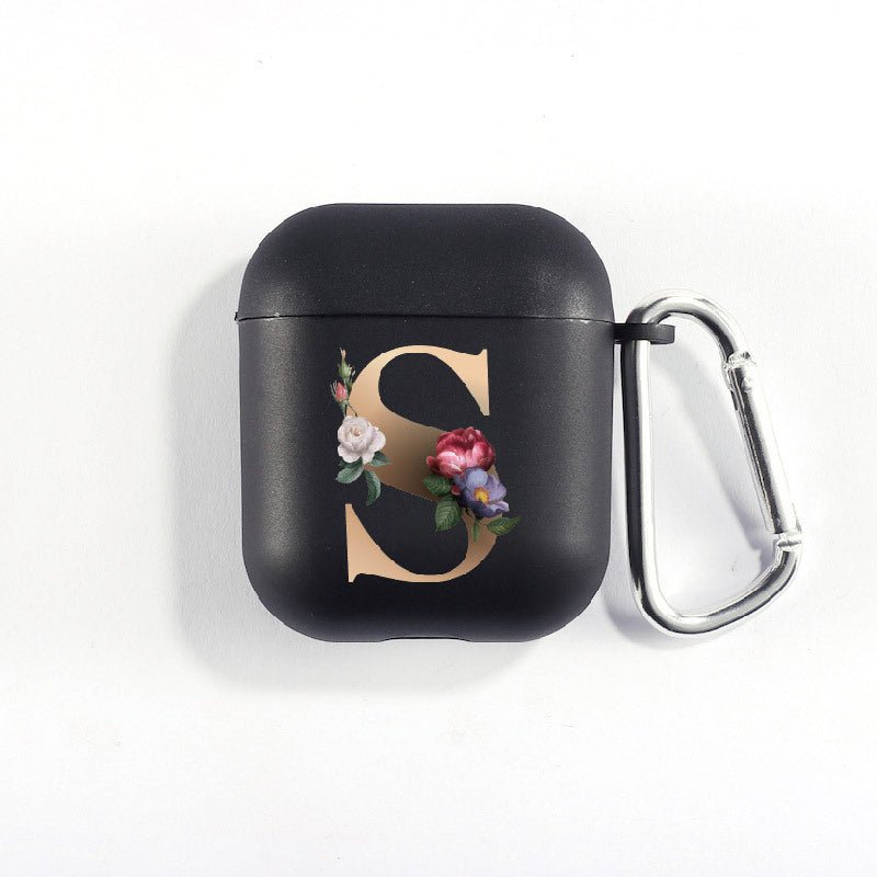 Matte Black Alphabet Airpods Case 2nd generation coverAirpods coversCases