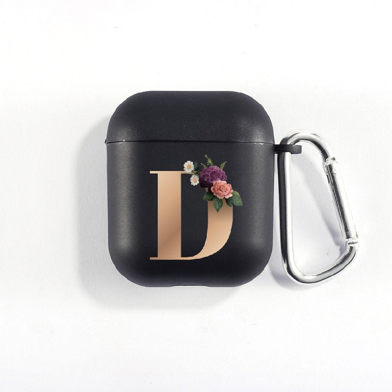 Matte Black Alphabet Airpods Case 2nd generation coverAirpods coversCases