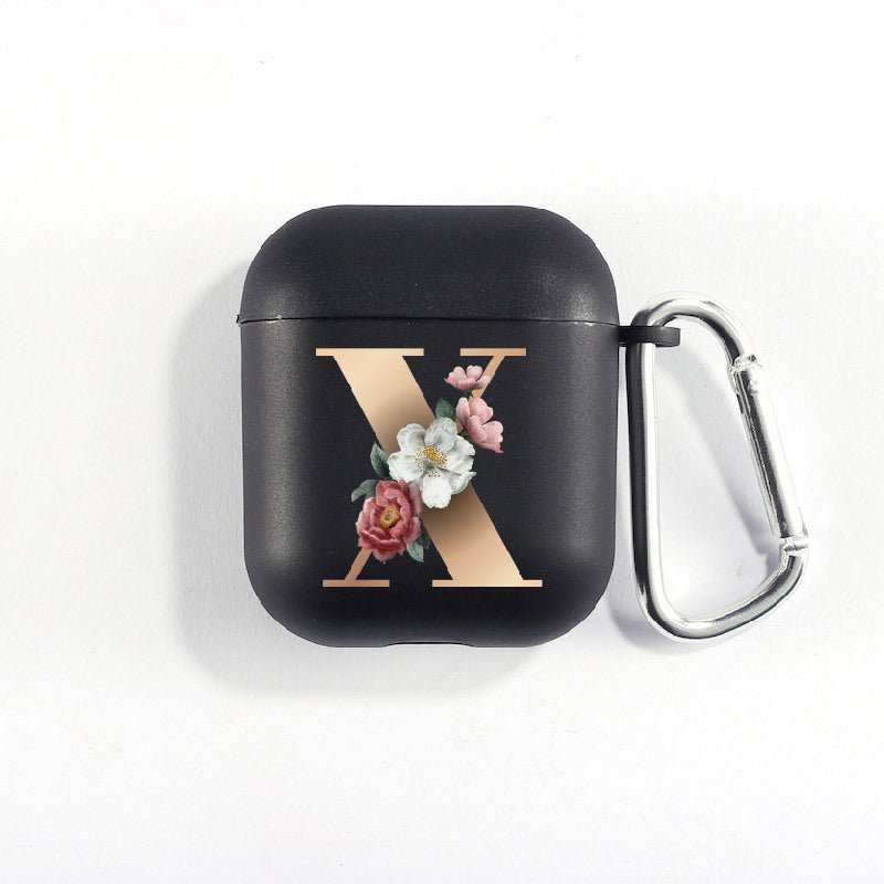 Matte Black Alphabet Airpods Case 2nd generation coverAirpods coversCases