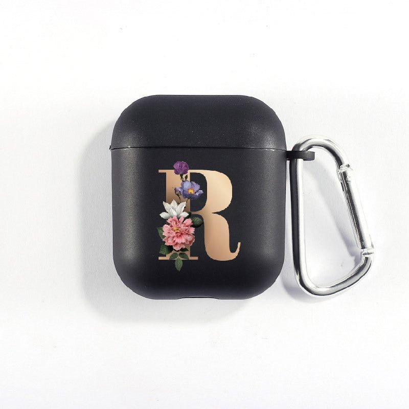 Matte Black Alphabet Airpods Case 2nd generation coverAirpods coversCases