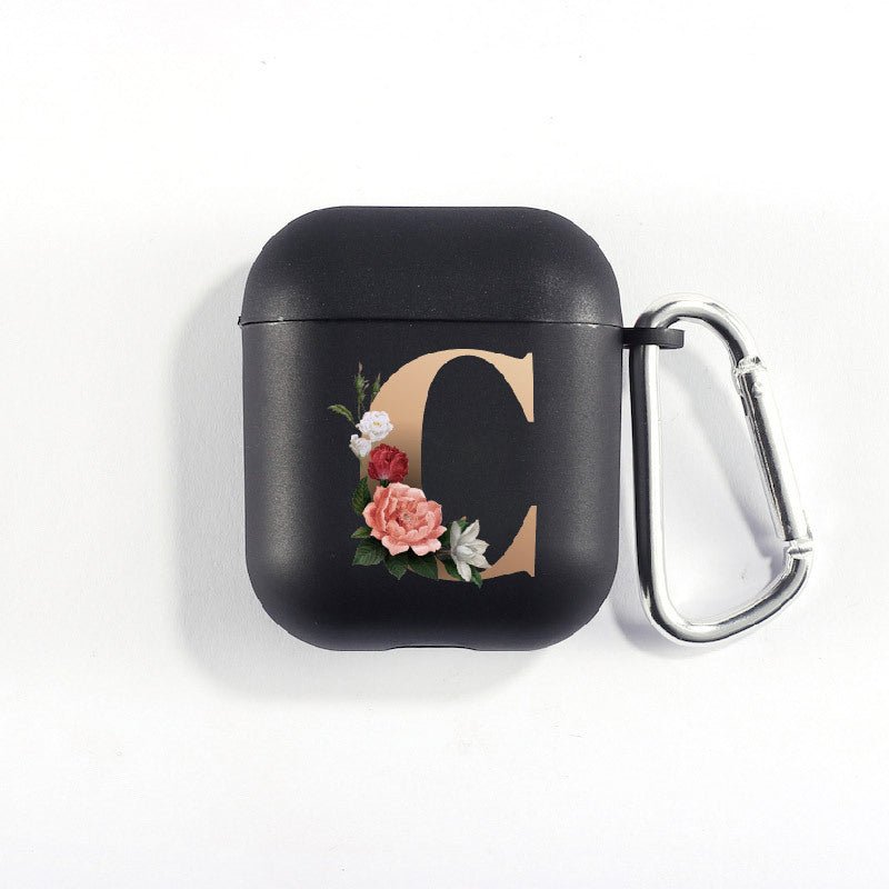 Matte Black Alphabet Airpods Case 2nd generation coverAirpods coversCases