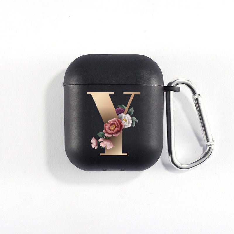 Matte Black Alphabet Airpods Case 2nd generation coverAirpods coversCases