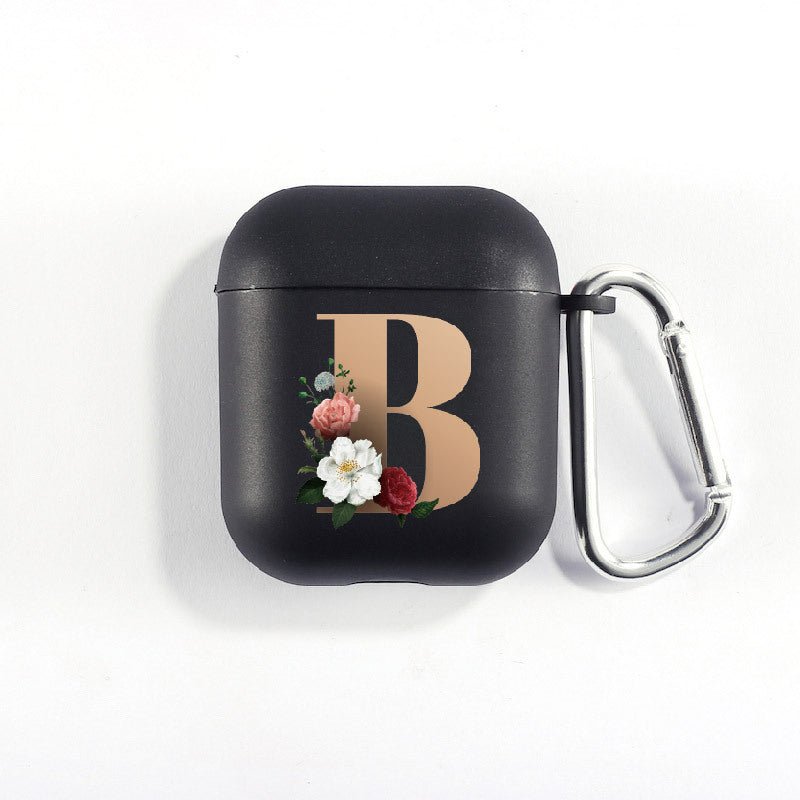 Matte Black Alphabet Airpods Case 2nd generation coverAirpods coversCases