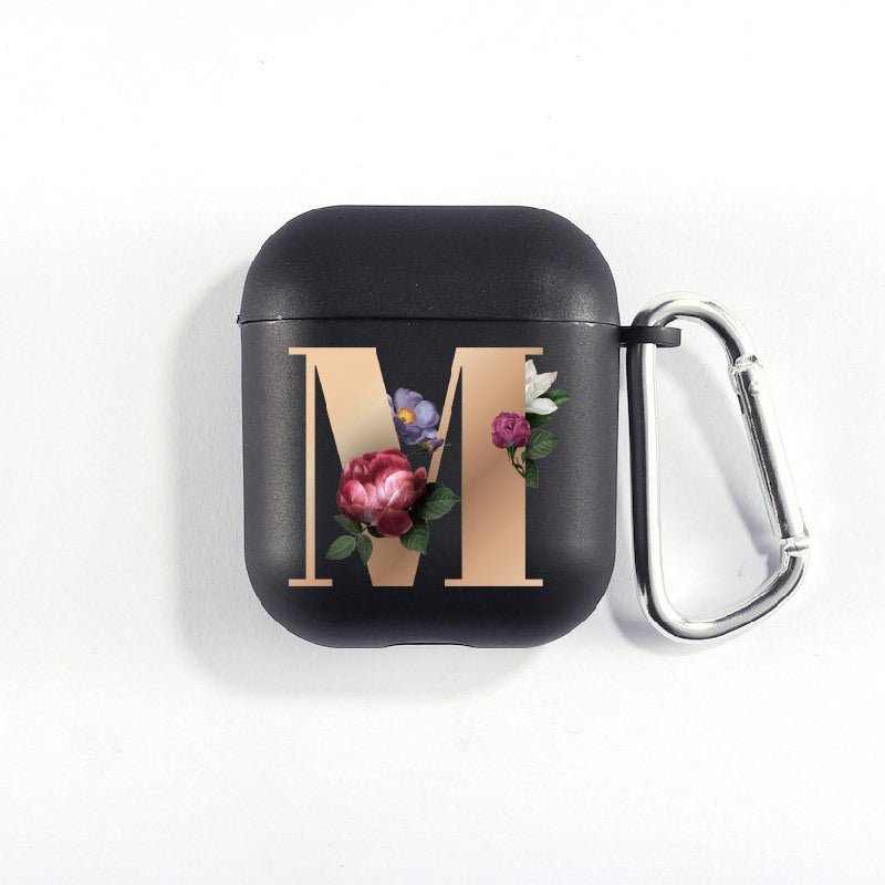 Matte Black Alphabet Airpods Case 2nd generation coverAirpods coversCases