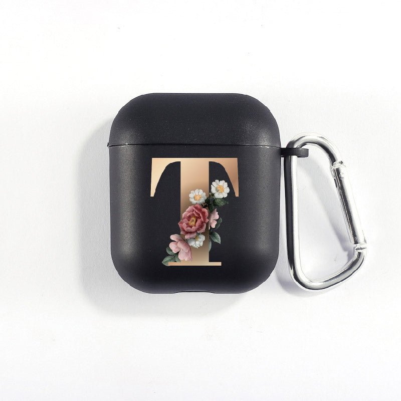 Matte Black Alphabet Airpods Case 2nd generation coverAirpods coversCases