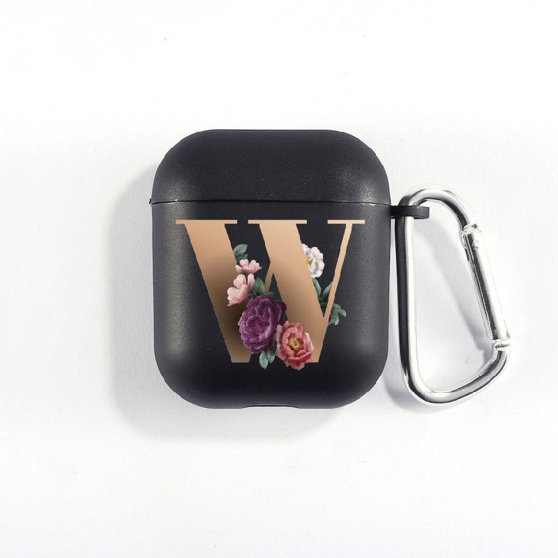 Matte Black Alphabet Airpods Case 2nd generation coverAirpods coversCases