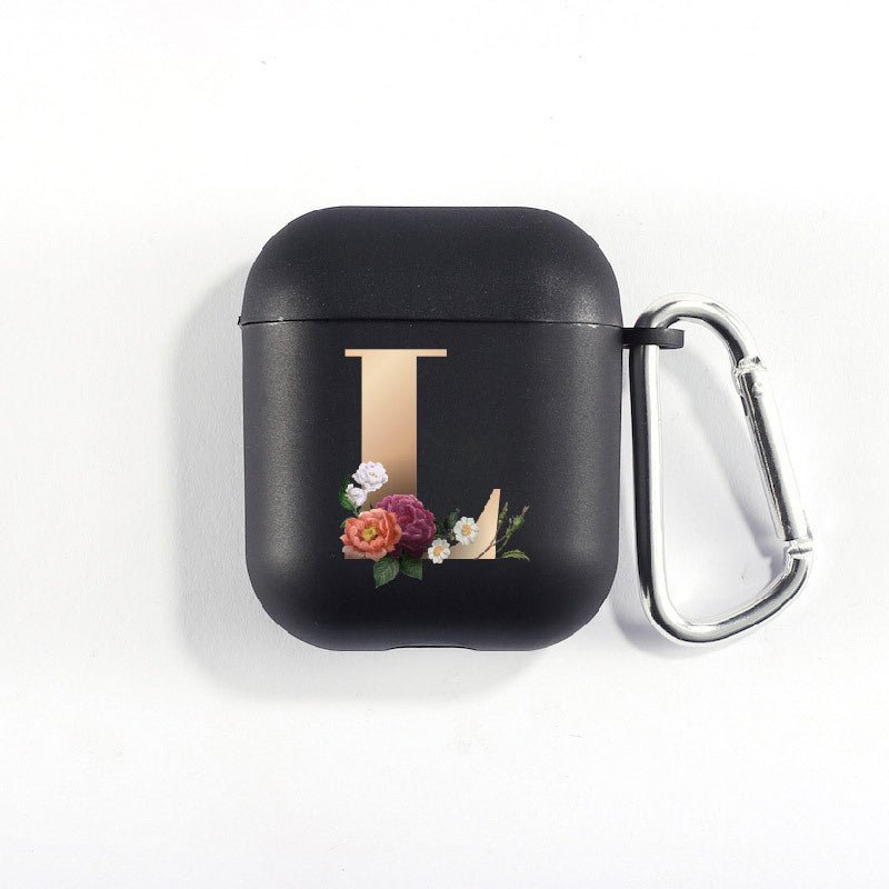 Matte Black Alphabet Airpods Case 2nd generation coverAirpods coversCases