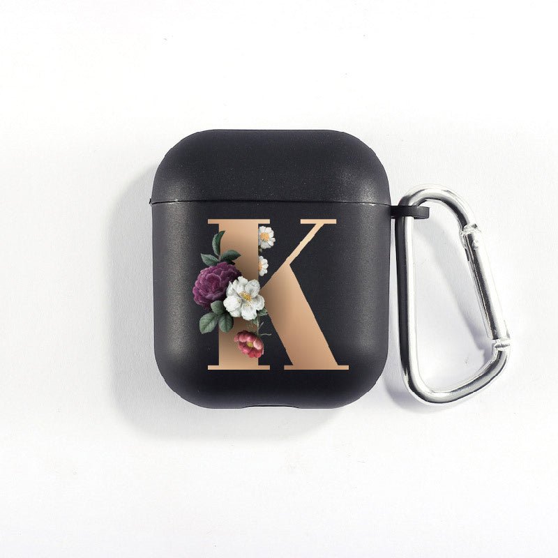 Matte Black Alphabet Airpods Case 2nd generation coverAirpods coversCases