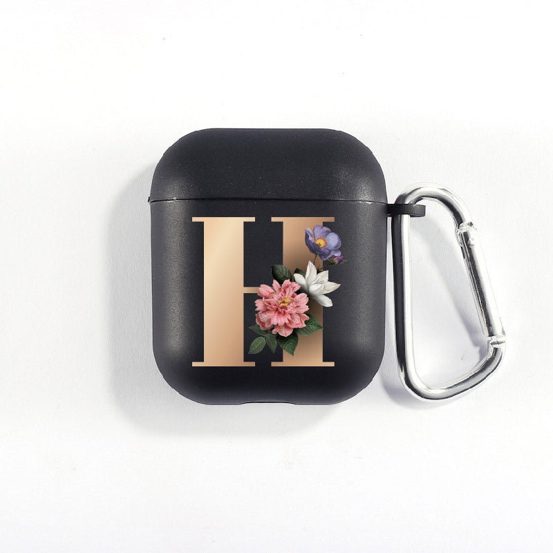Matte Black Alphabet Airpods Case 2nd generation coverAirpods coversCases