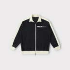 Contrast Trim Stand Collar Jacket