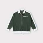 Contrast Trim Stand Collar Jacket