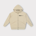 Dolman Sleeve Zip-Through Fleece  Hoodie