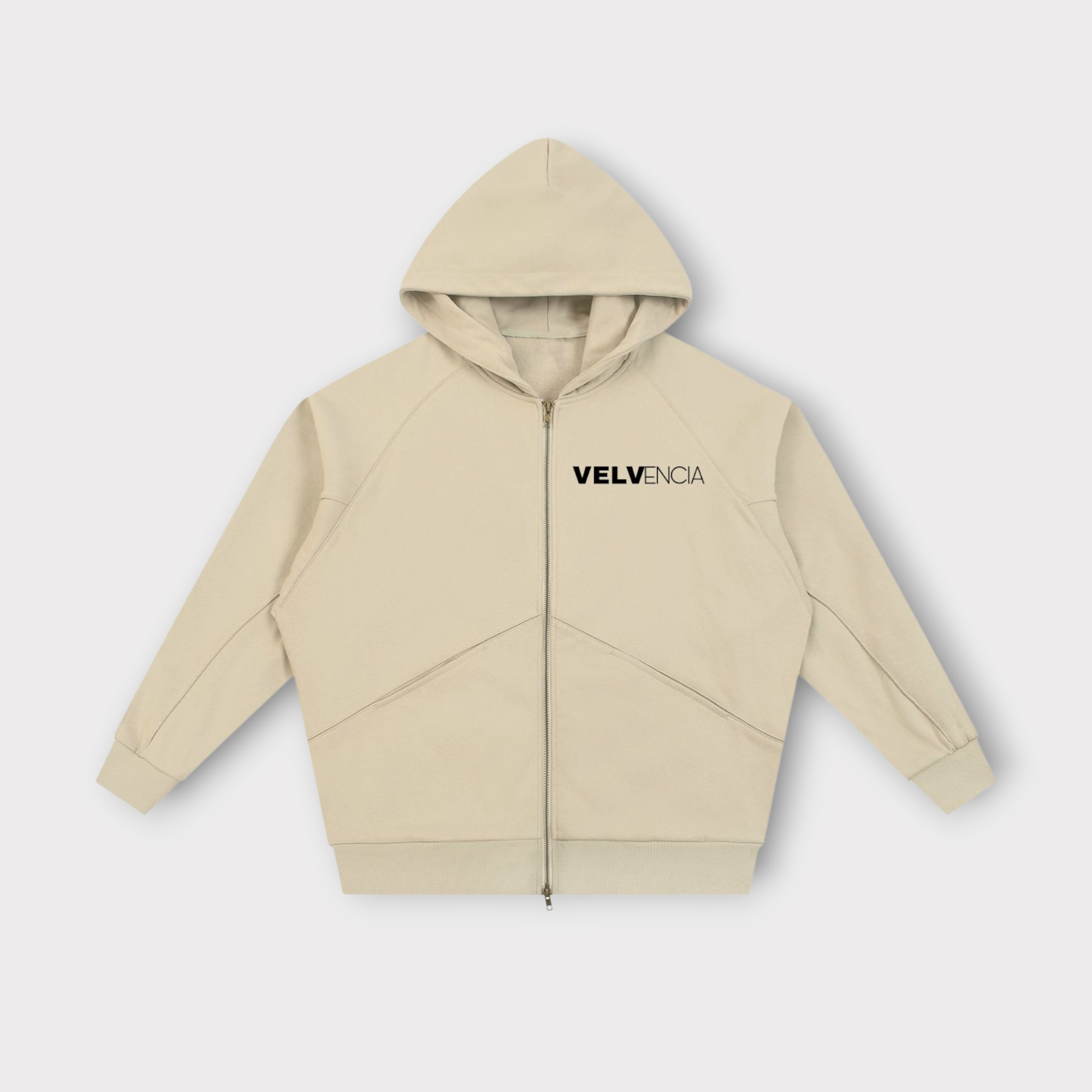 Dolman Sleeve Zip-Through Fleece  Hoodie