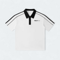 Contrast Collar Short-Sleeve Polo Shirt