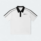 Contrast Collar Short-Sleeve Polo Shirt