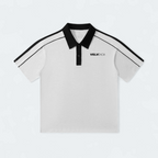 Contrast Collar Short-Sleeve Polo Shirt