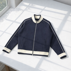 Color Block Raglan Sleeve Zip Track Jacket
