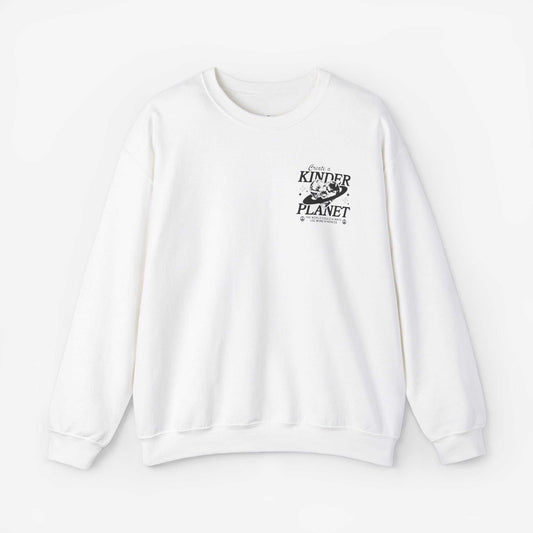 Create a Kinder Planet Sweatshirt - Unisex Crewneck for Comfort and Kindness
