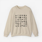 Crewneck Sweatshirt Letter Design