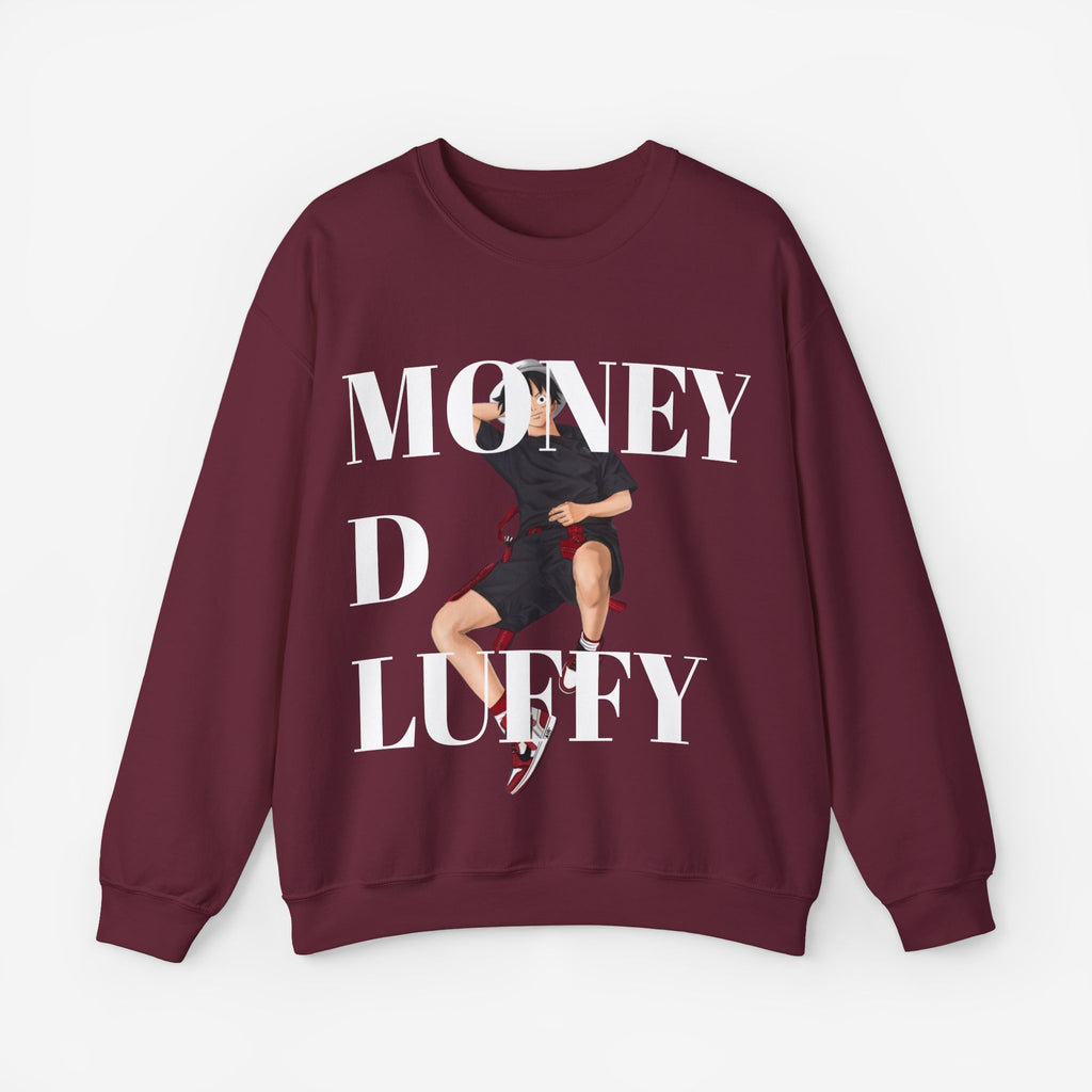 Monkey D Luffy Unisex Sweatshirt S Maroon 