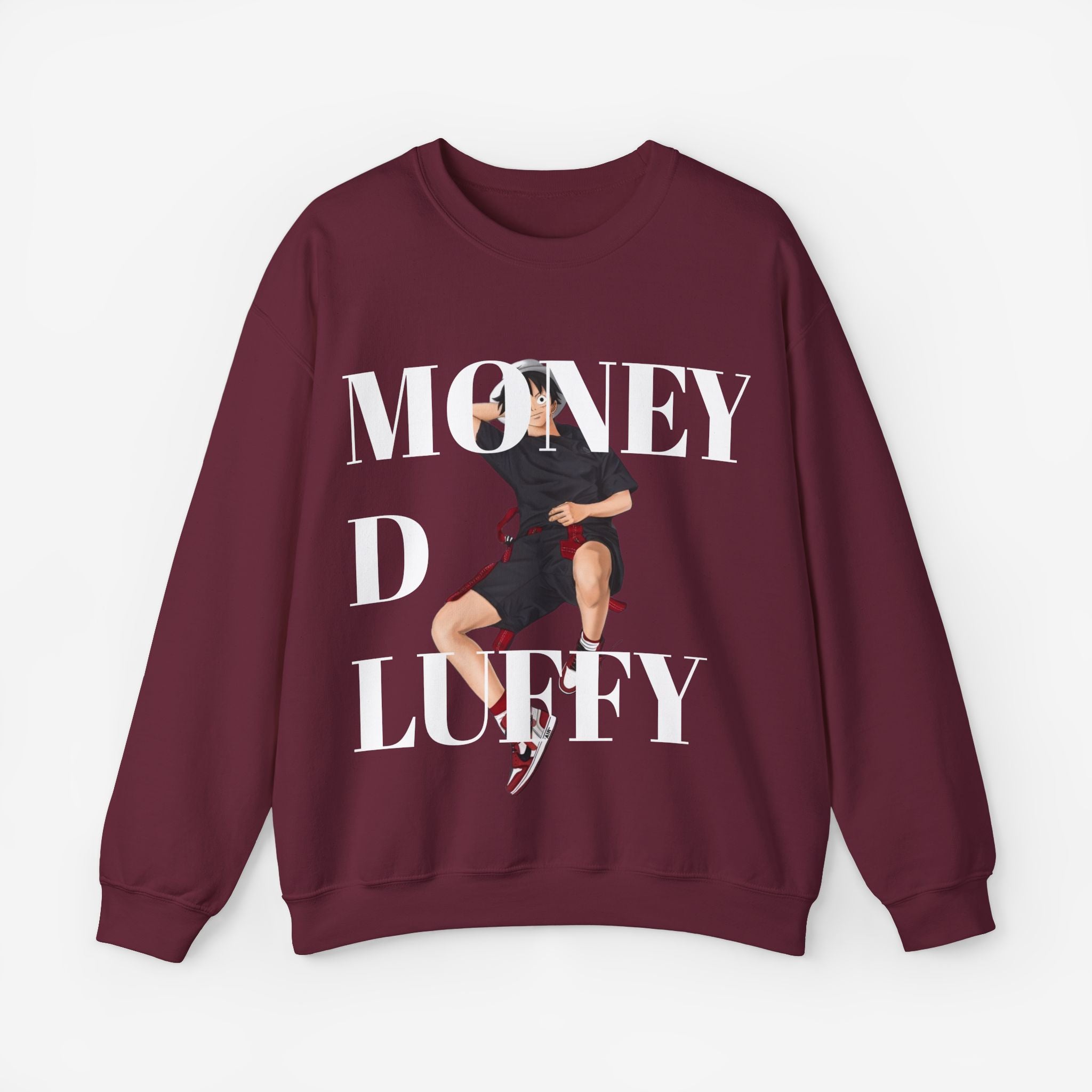 Monkey D Luffy Unisex Sweatshirt S Maroon 