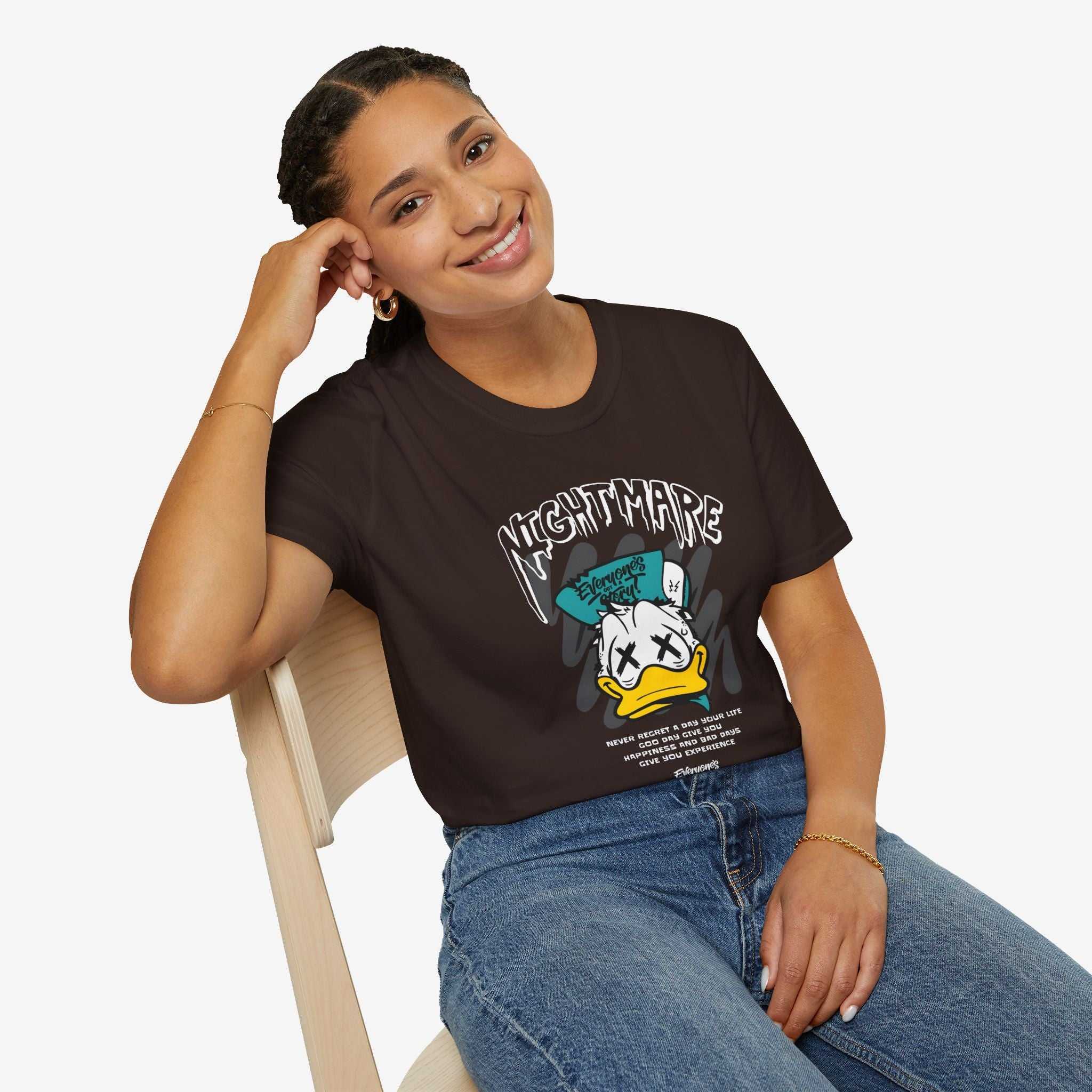 Nightmare Donald Duck Unisex Softstyle T-Shirt - Bold Graphic Tee for Fans