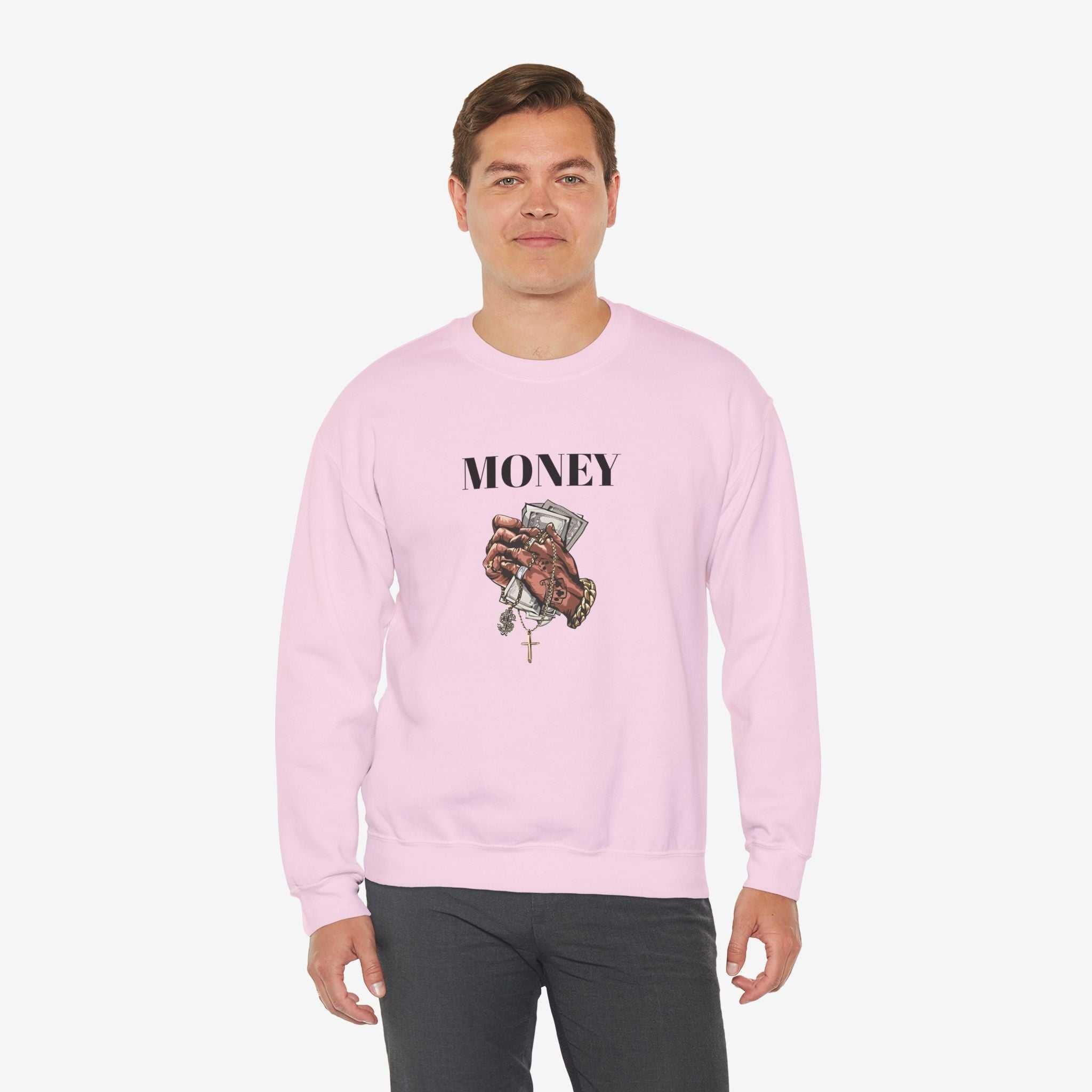 Money Hands Crewneck Sweatshirt | Trendy Casual Wear