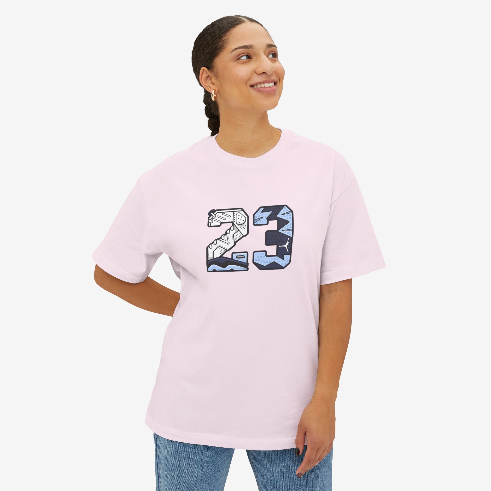 Unisex Oversized Boxy Tee - Retro Jordan 23 Graphic Tee