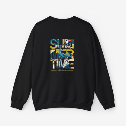 Summertime Vibe Unisex Heavy Crewneck Sweatshirt